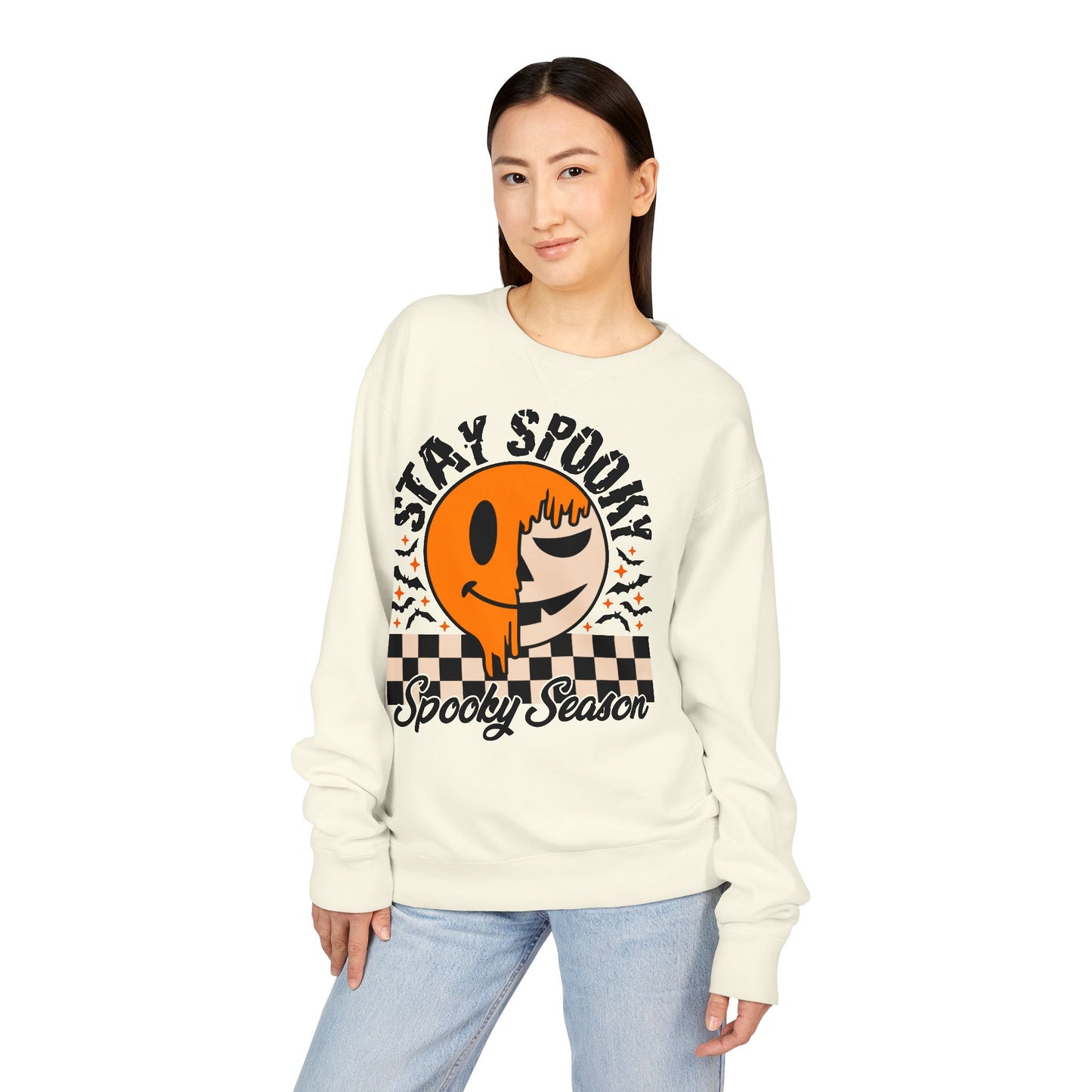 Stay Spooky Crewneck Sweatshirt for Halloween, Cozy Fall Apparel, Gift for Halloween Lovers, Unisex Sweatshirt, Spooky Season Fashion
