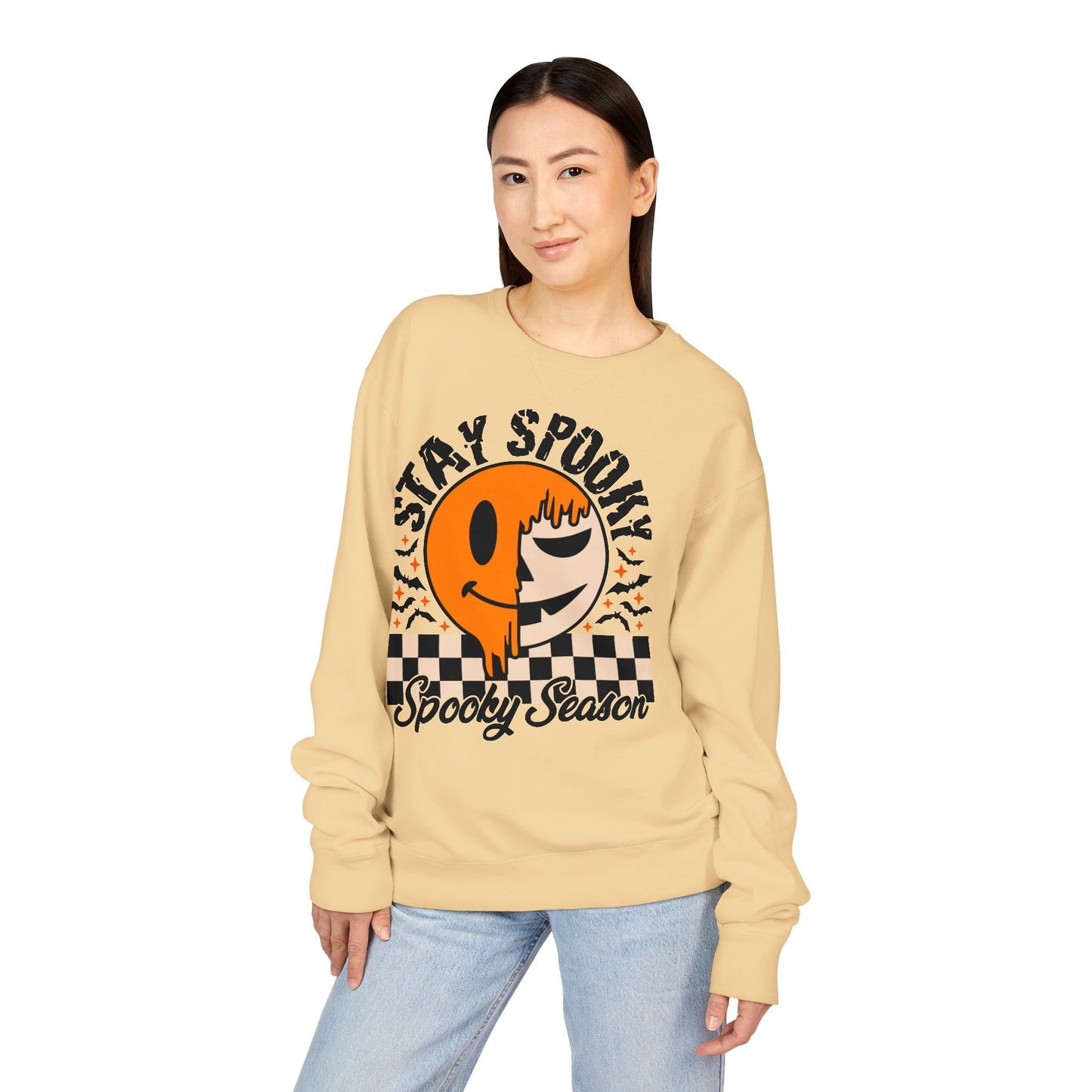Stay Spooky Crewneck Sweatshirt for Halloween, Cozy Fall Apparel, Gift for Halloween Lovers, Unisex Sweatshirt, Spooky Season Fashion