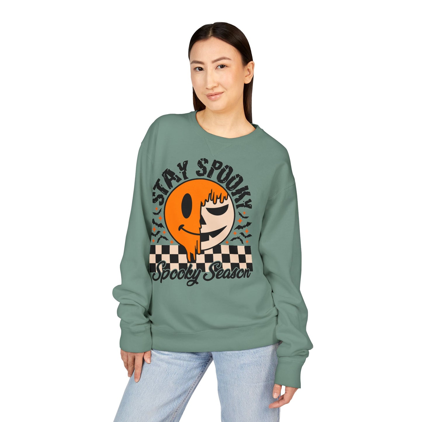 Stay Spooky Crewneck Sweatshirt for Halloween, Cozy Fall Apparel, Gift for Halloween Lovers, Unisex Sweatshirt, Spooky Season Fashion