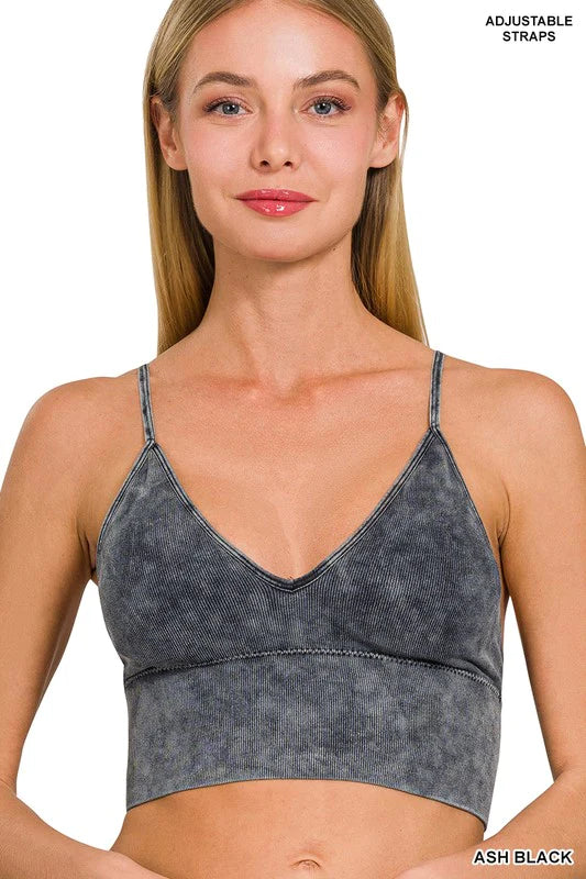 Washed Ribbed Tank Top