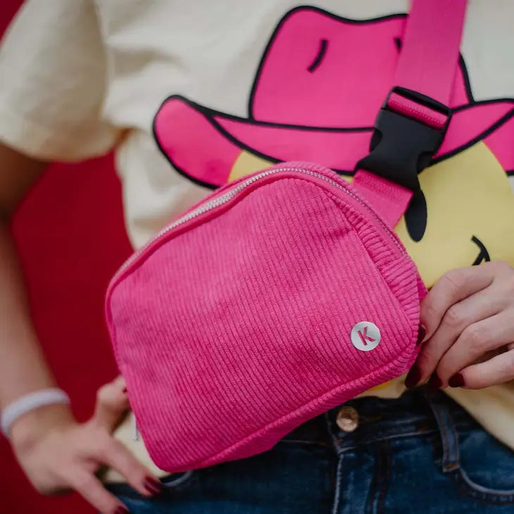 Corduroy Belt Bag Fanny Pack