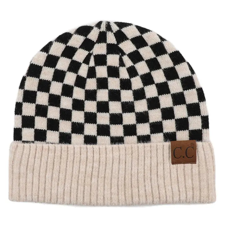 Checkered C.C Beanie