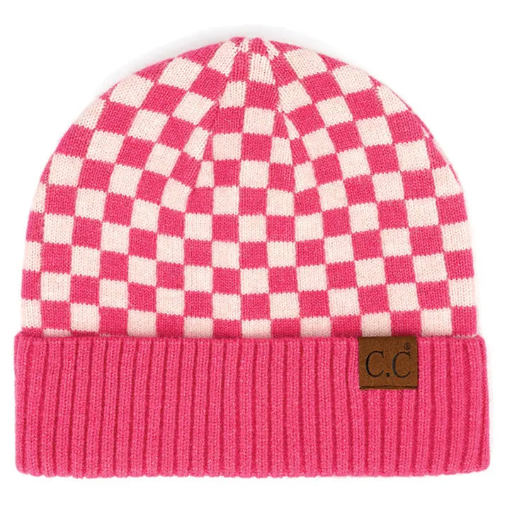 Checkered C.C Beanie