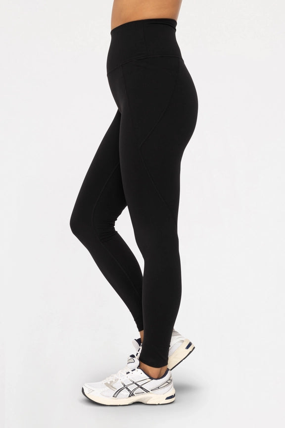 Tapered Band Essential Solid Highwaist Leggings