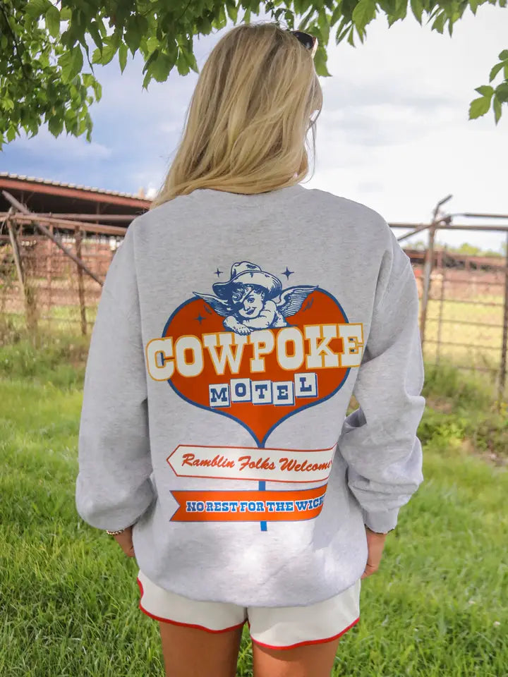 Cowpoke Motel Crewneck Sweatshirt