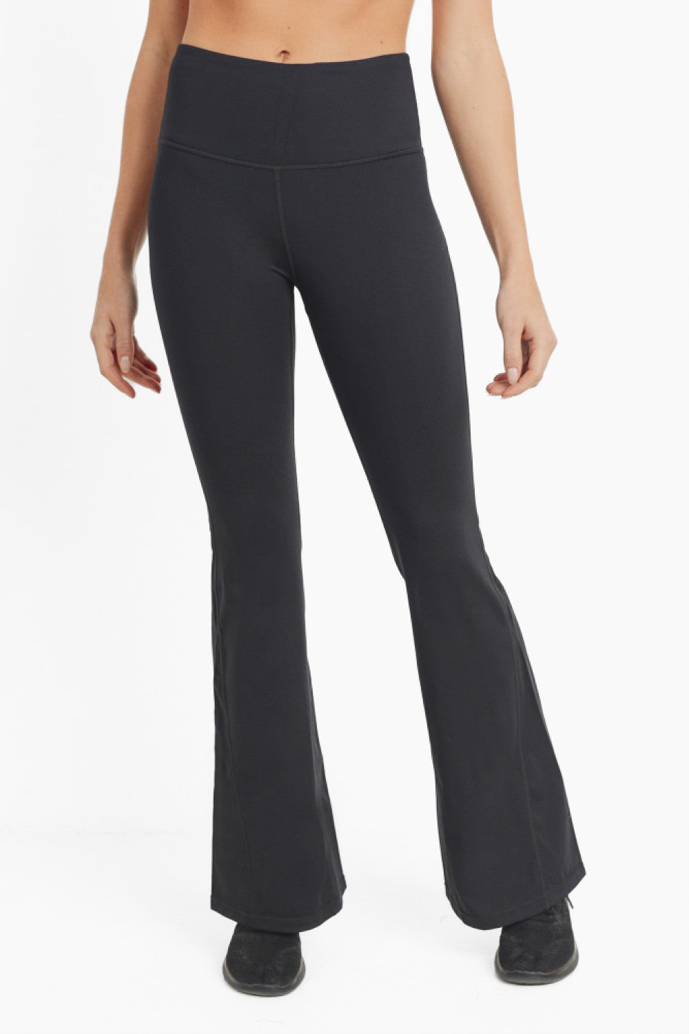 Lycra High-Waisted Flare Leggings