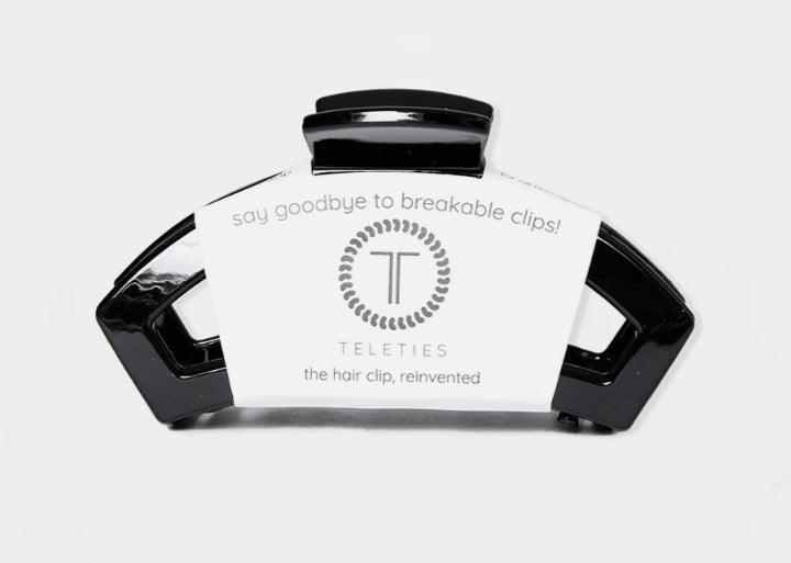 Teleties Jet Black Large Hair Clip