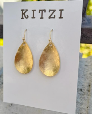 Kitzi Gold Teardrop Earrings