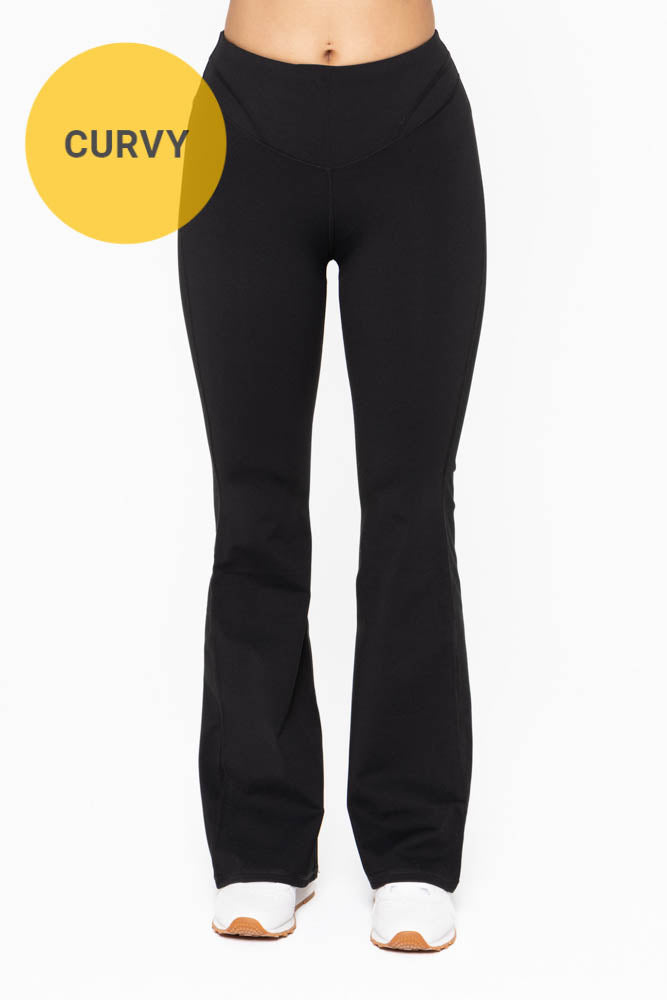 Curvy flare leggings