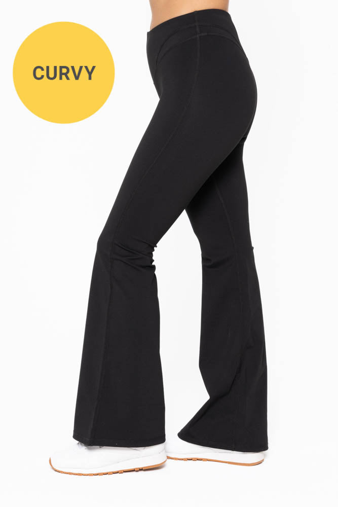 Curvy flare leggings