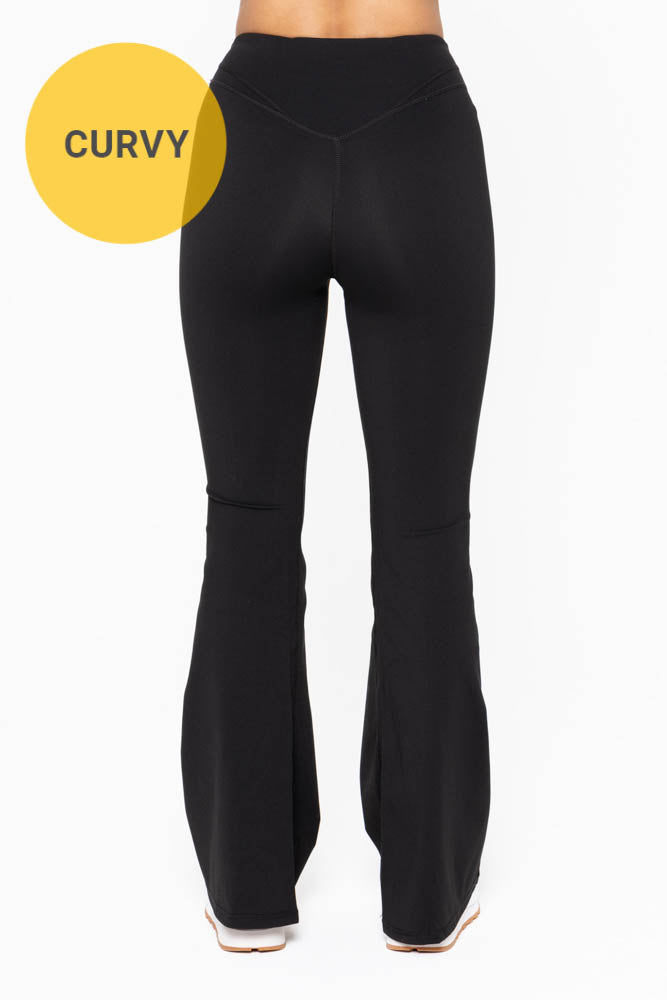 Curvy flare leggings
