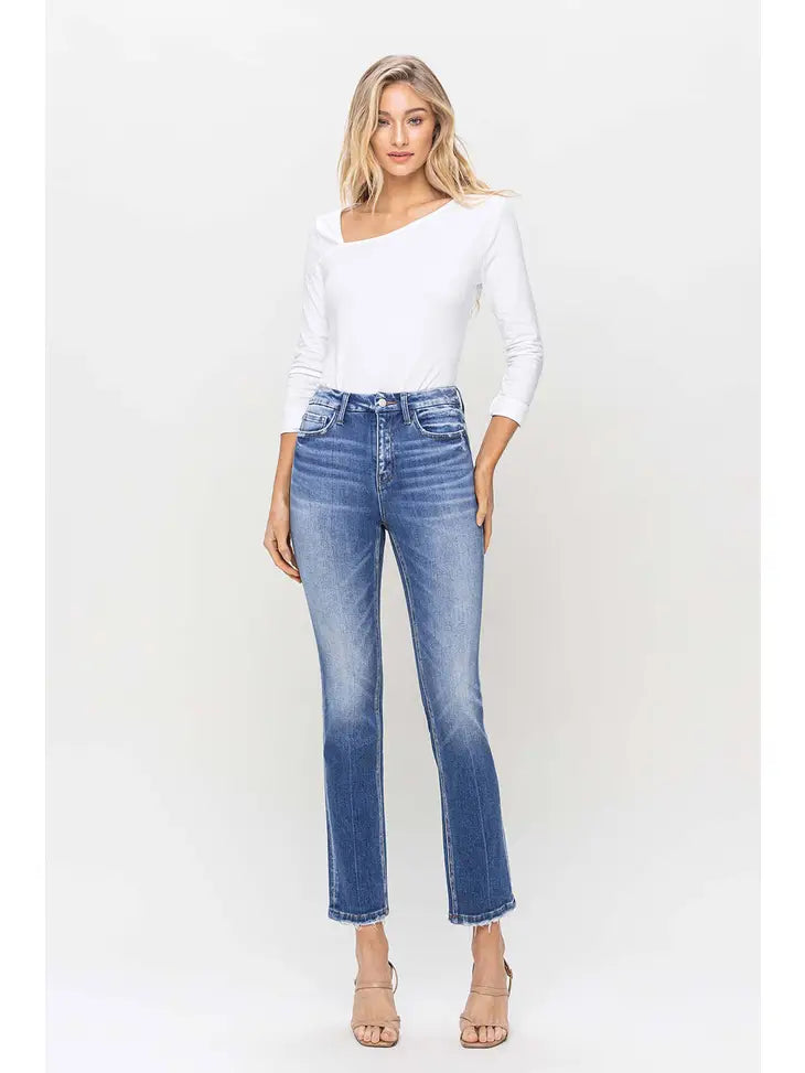 Flying Monkey High Rise Straight Leg Jeans