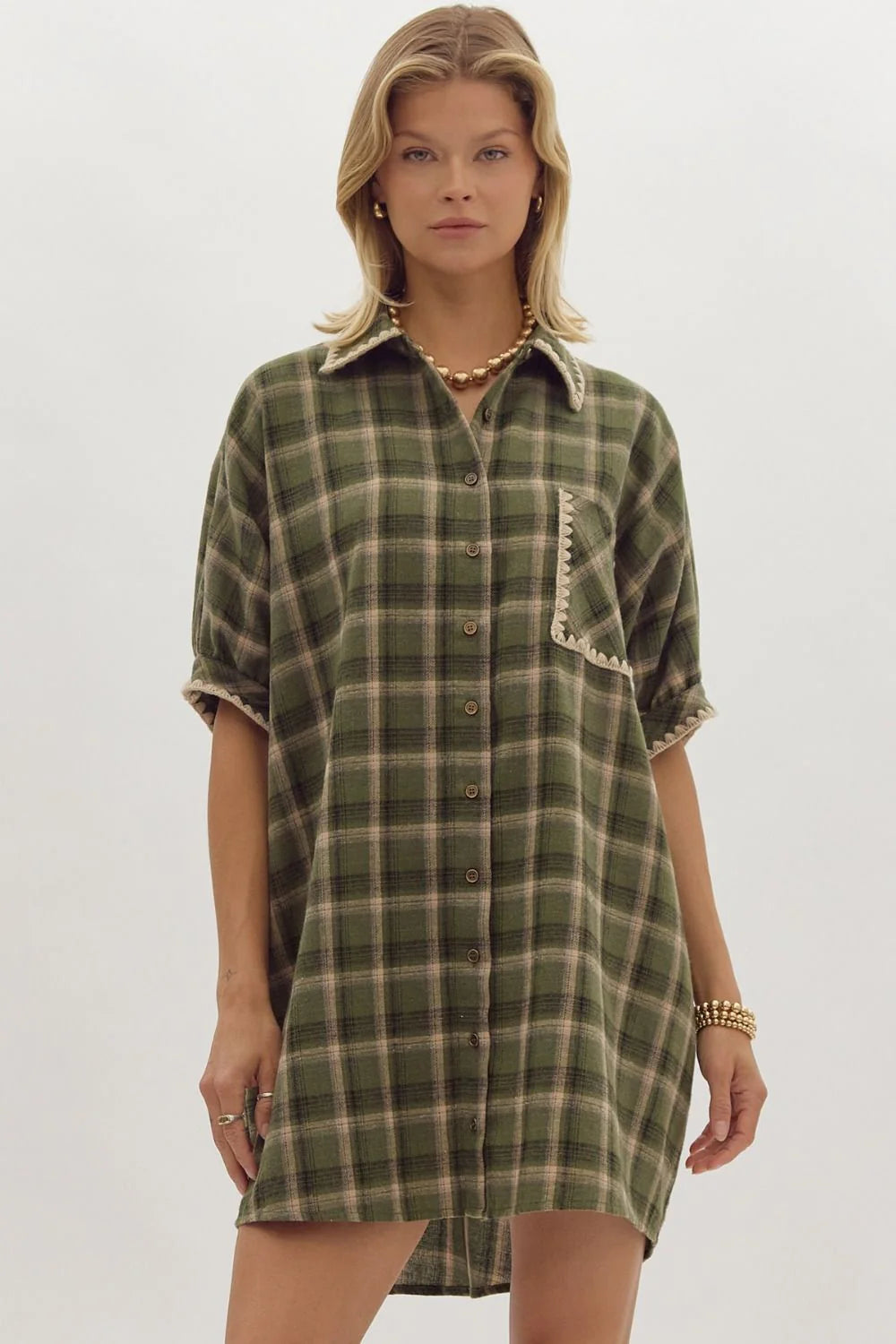 Olive Plaid
