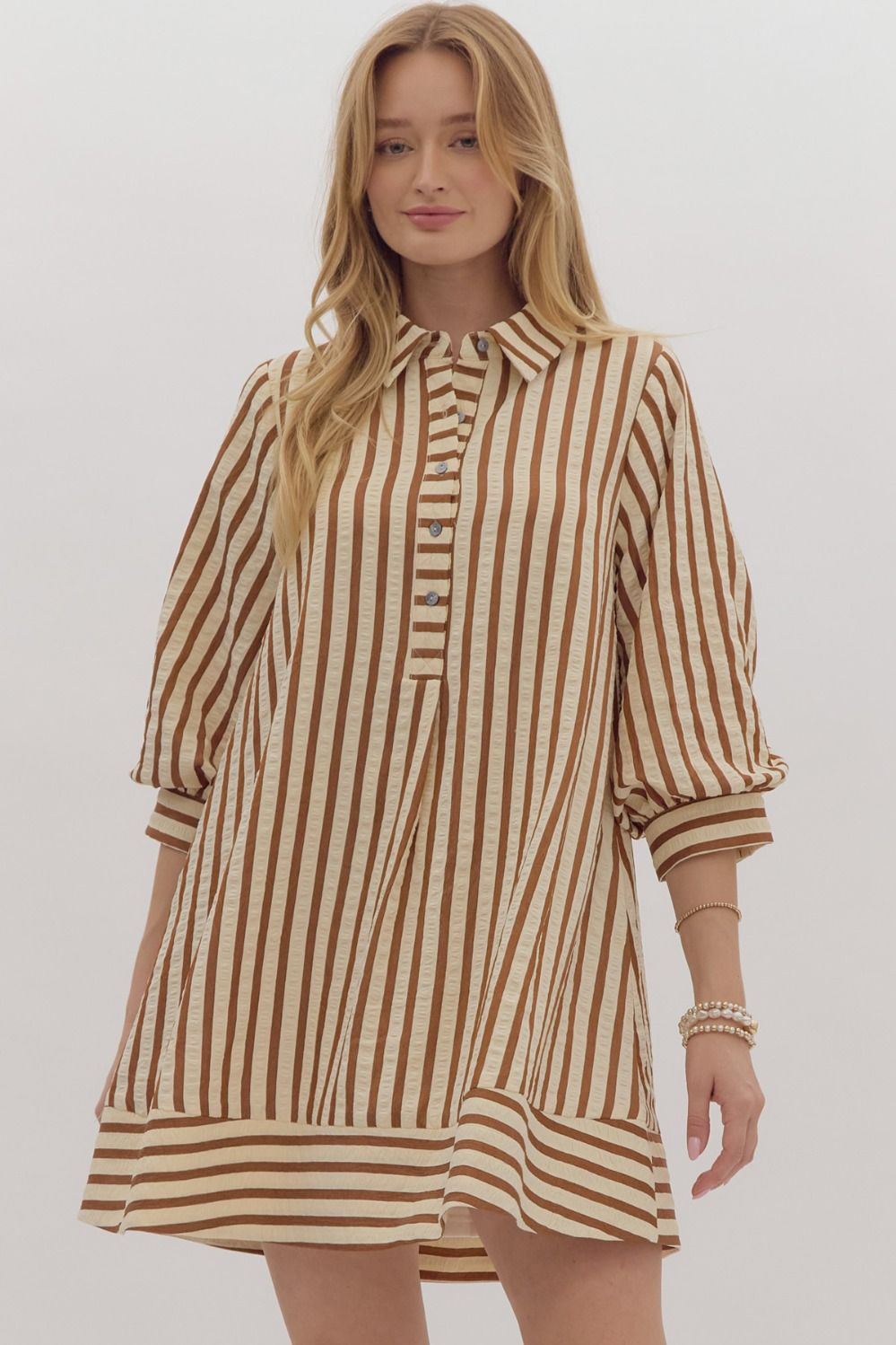 Entro Stripped Dress