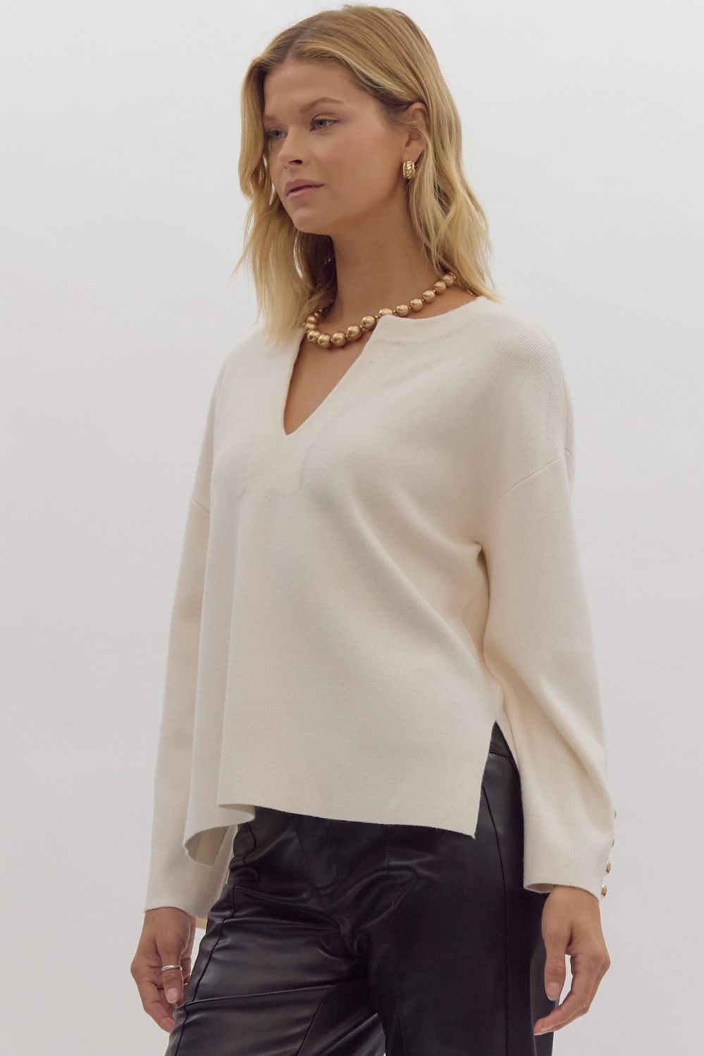 Classy Cream Sweater