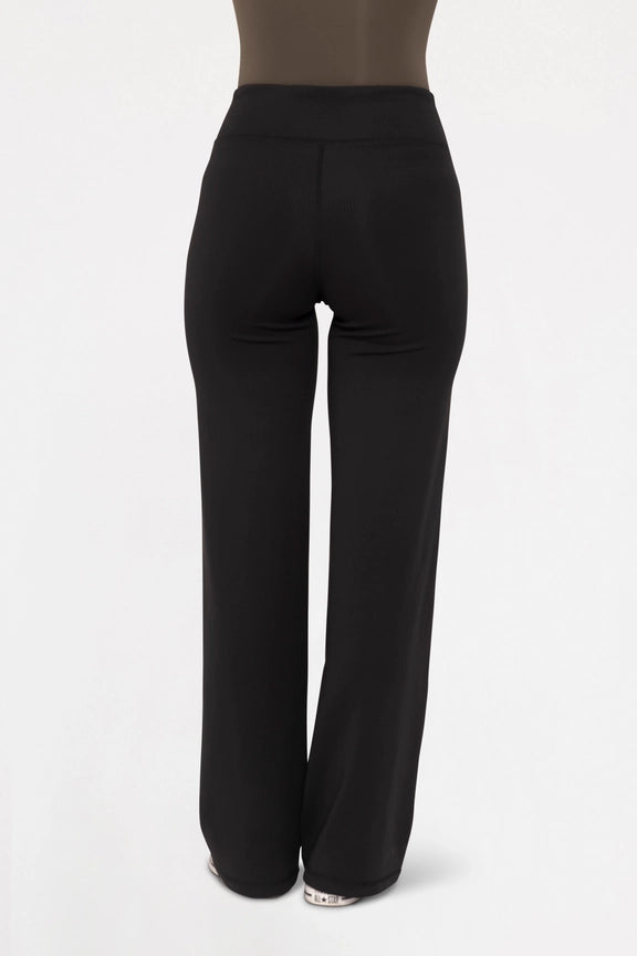 Jacquard Stripe Wide Leg Pant