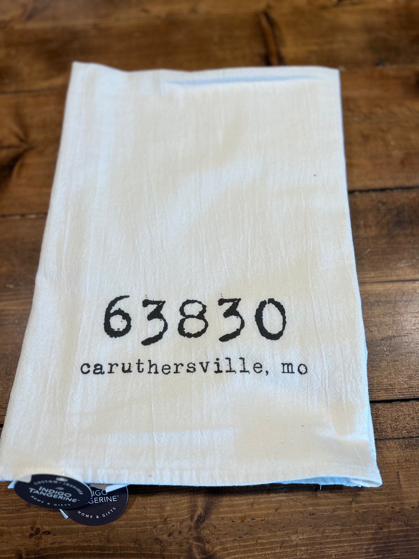 Zip Code Tea Towel