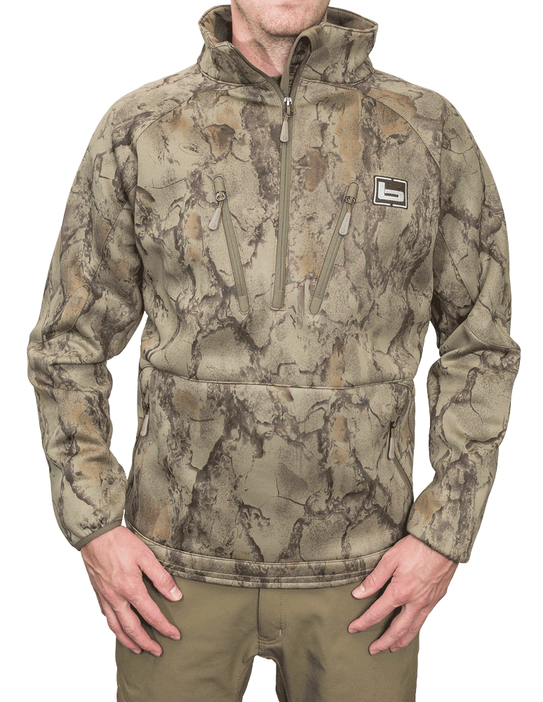 banded Heavy TEC Fleece 1/2 Zip Pullover