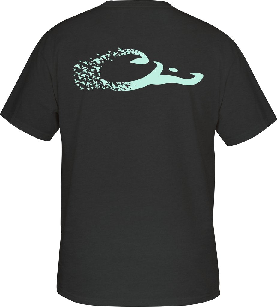 Drake Duck Logo T S/S- BLACK HEATHER