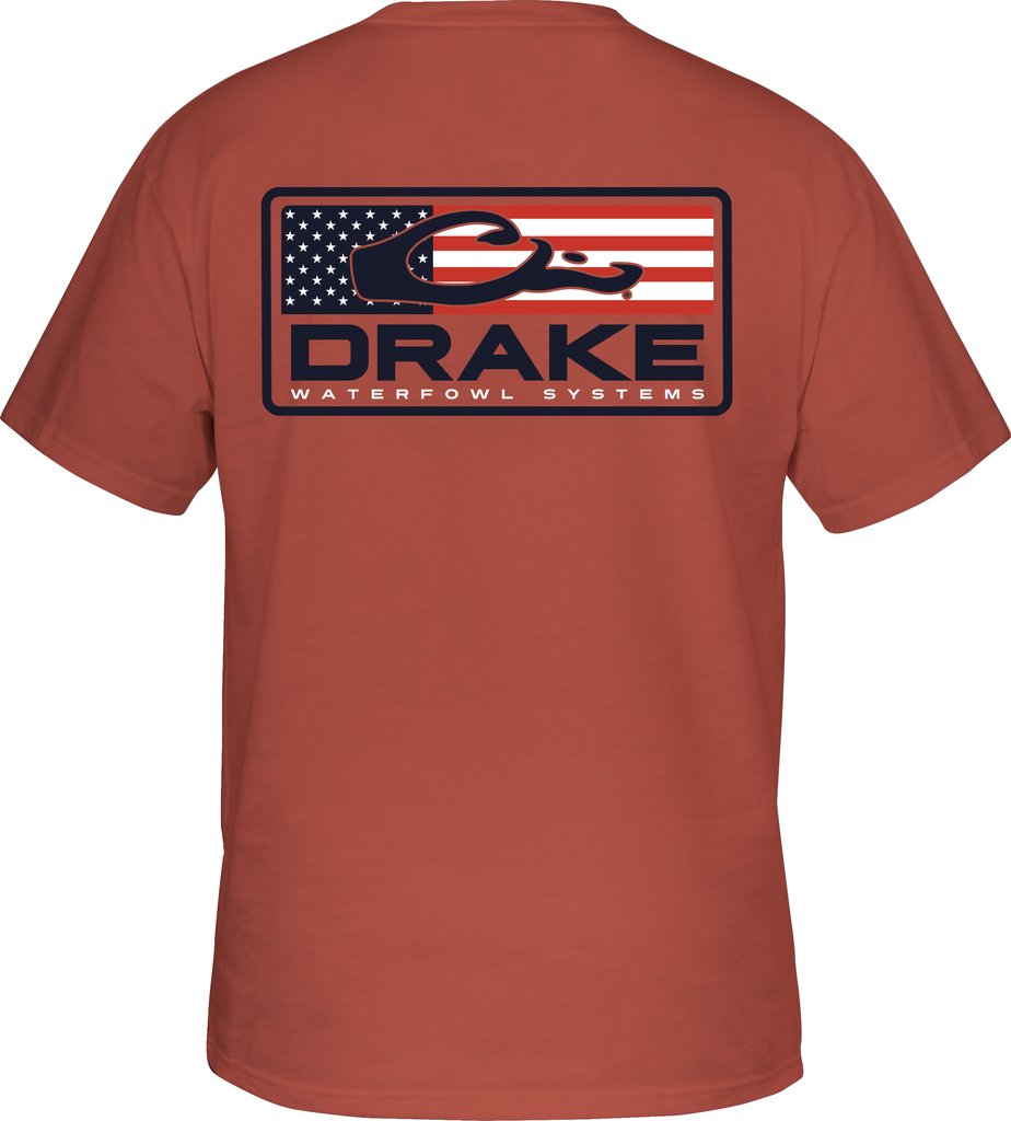 DRAKE Patriotic Bar T S/S-RED