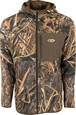 Drake Technical Performance Fleece Full Zip - Mossy Oak Habitat
