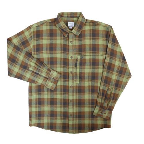 Heybo Stonecamp Brushed Flannel - Brown/Khaki