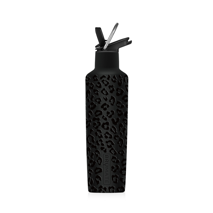 REHYDRATION MINI 16OZ STAINLESS STEEL WATER BOTTLE | ONYX LEOPARD