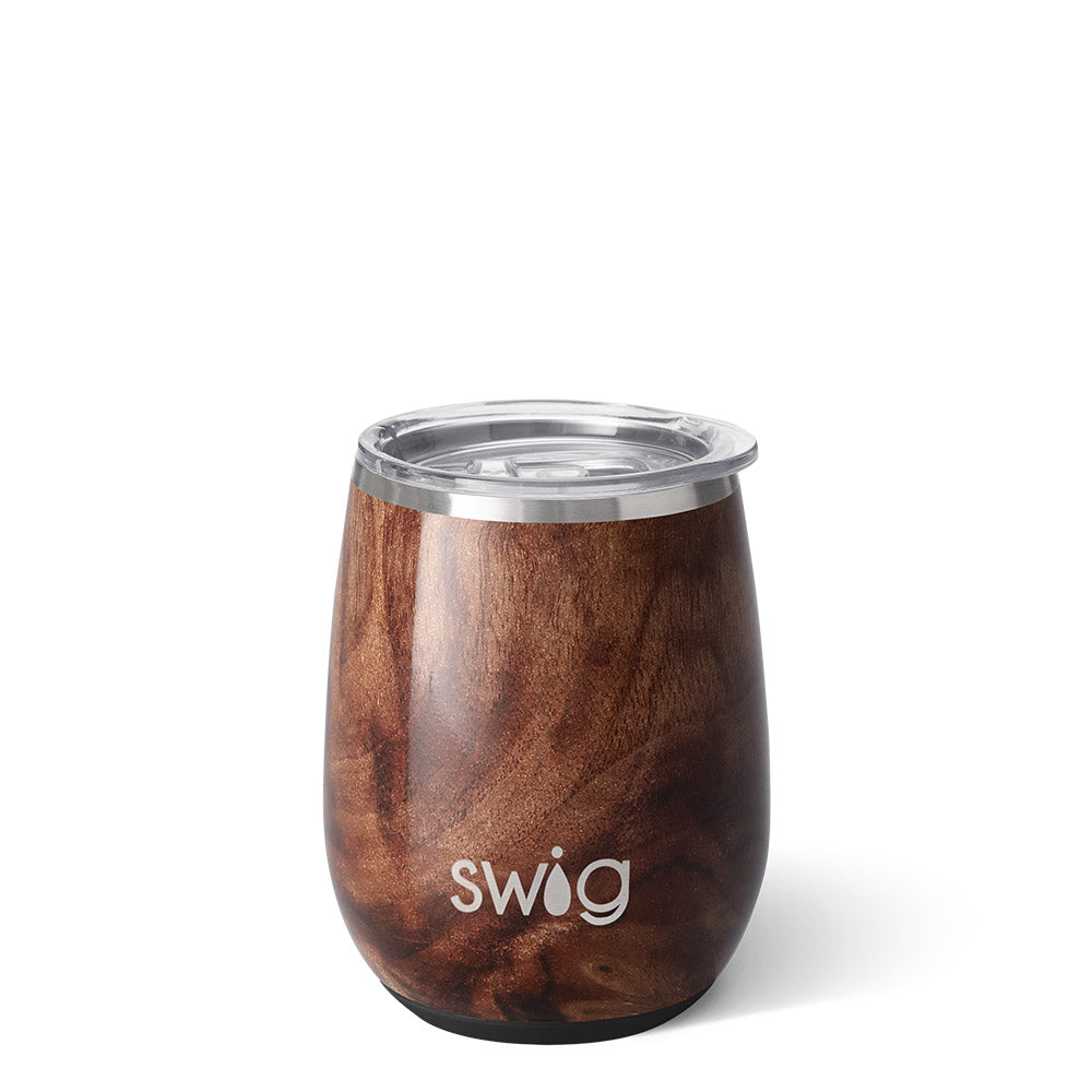 SWIG Black Walnut Stemless Wine Cup (14oz)