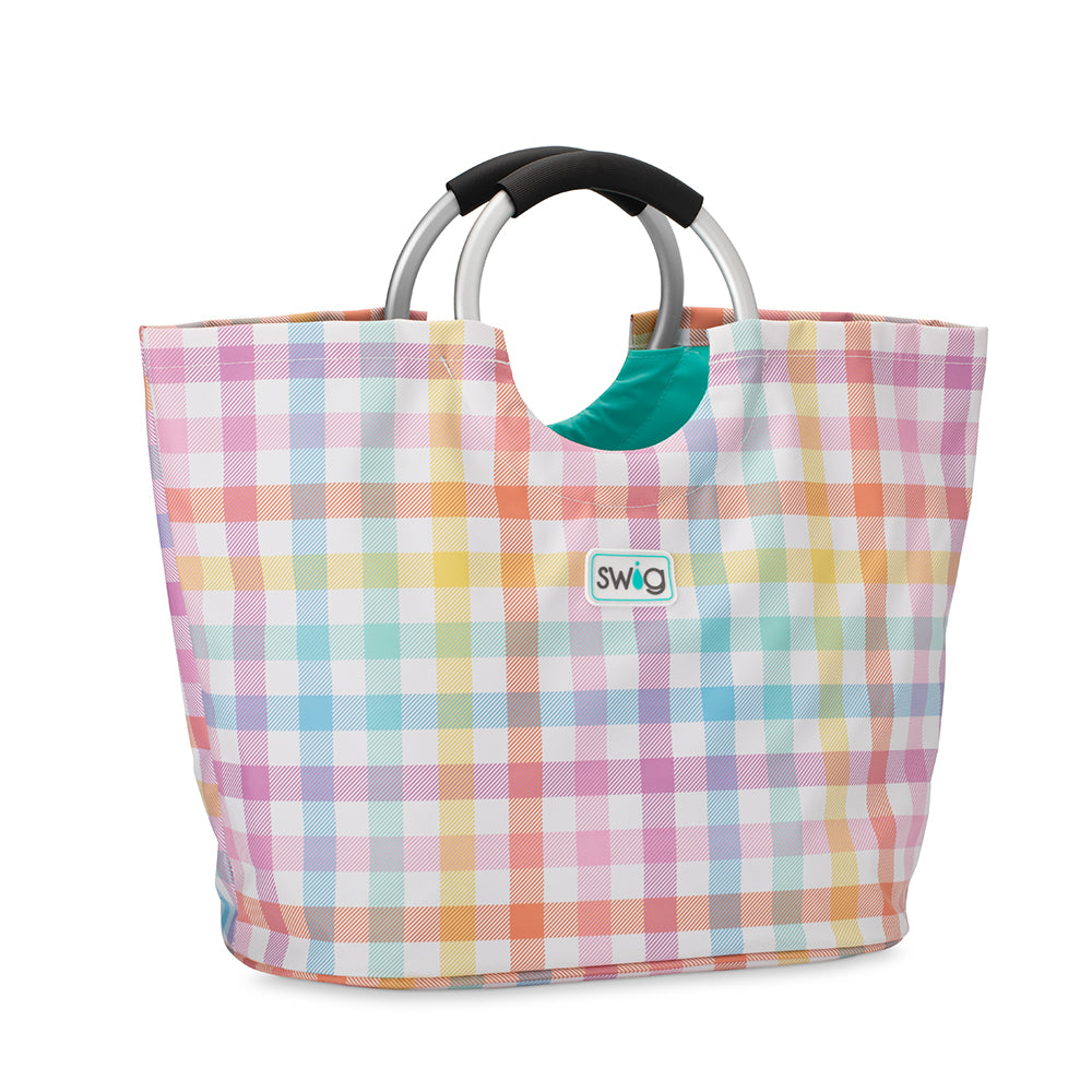 Pretty In Plaid Loopi Tote Bag-Swig