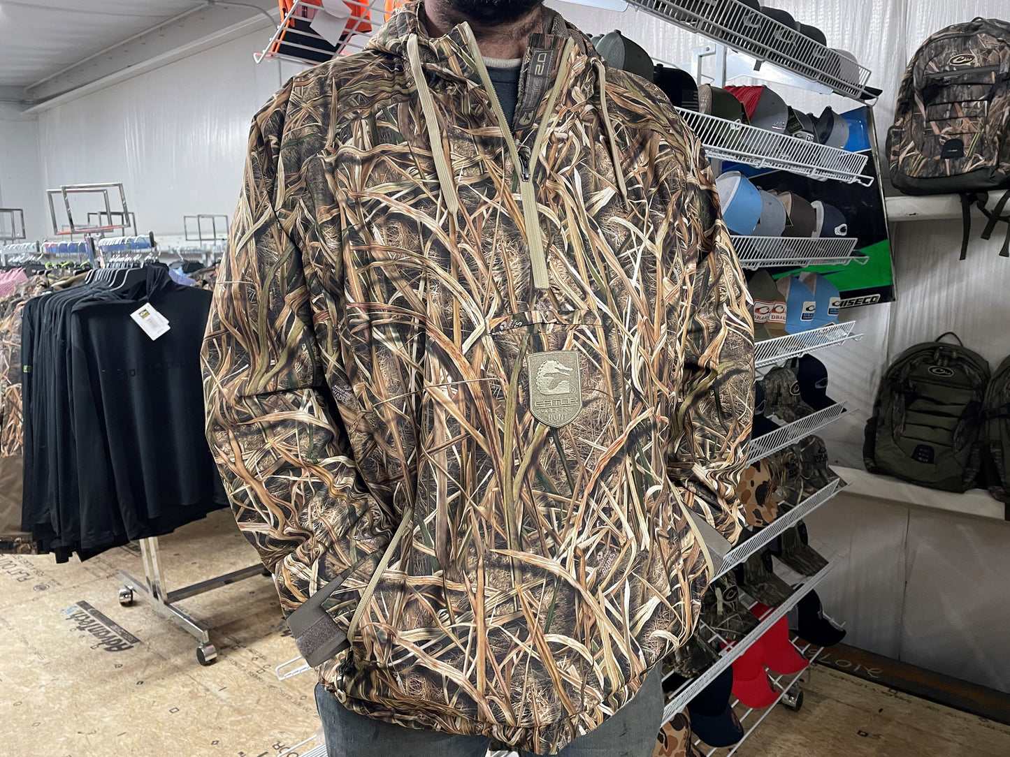 gatorwader Waterproof 1/2 Zip Bog Hoodie-REALTREE MAX 5
