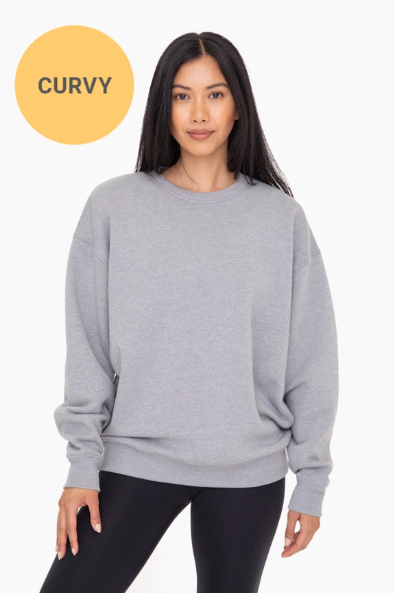 Curvy - Oversized Fleece Sweatshirt