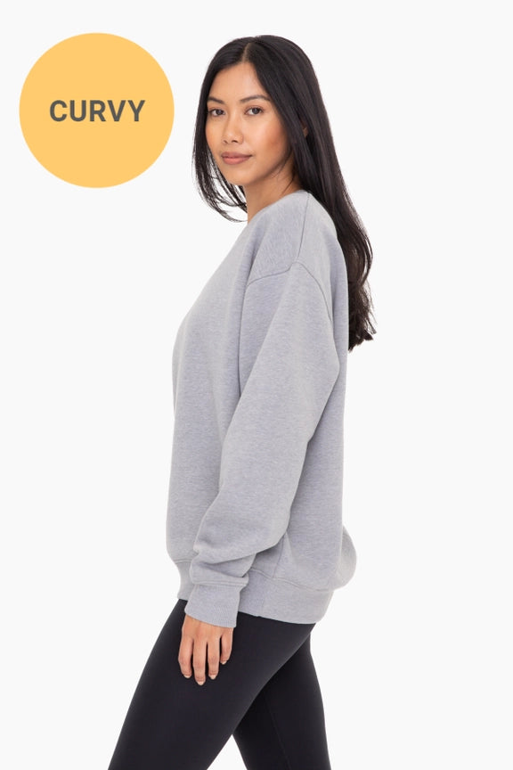 Curvy - Oversized Fleece Sweatshirt