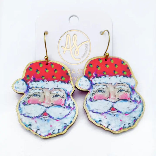 Christmas Earring - Santa Face