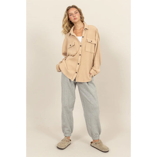 Oversized Button Up Shacket