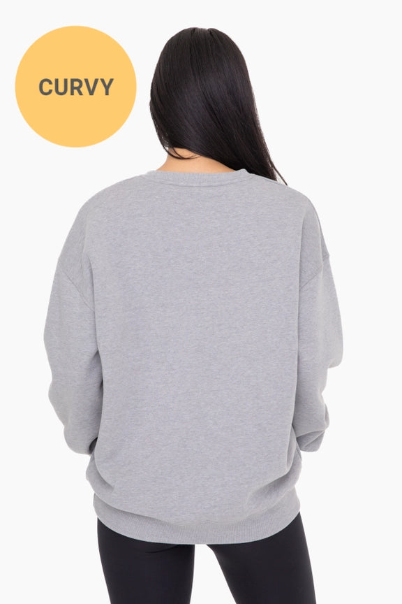 Curvy - Oversized Fleece Sweatshirt