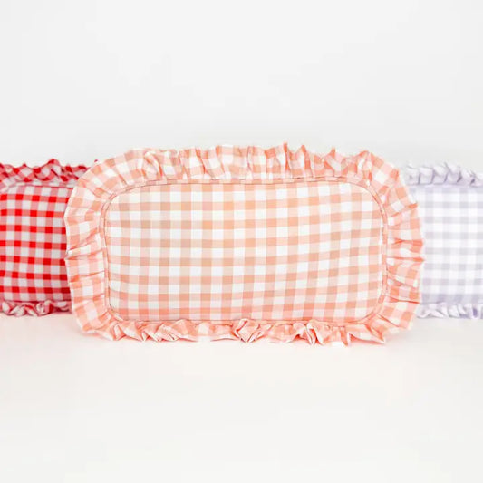 Gingham Makeup Bags