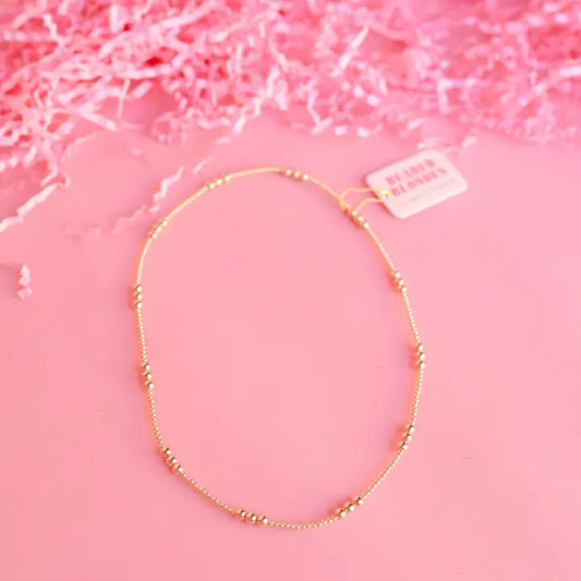 Ily Gold Beaded Necklace