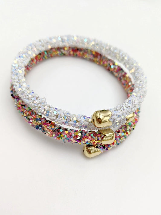 Glitter Adjustable Bracelets Rainbow color