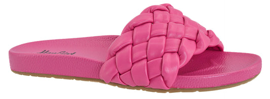 Breezy steps slides- Hot Pink