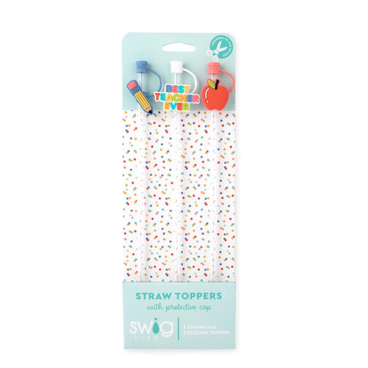 Swig Teacher Life Straw Topper Set