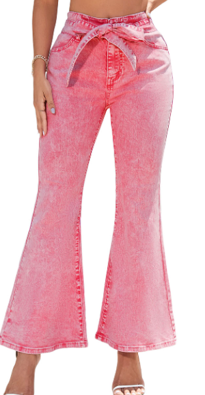 Pink Flare Pants