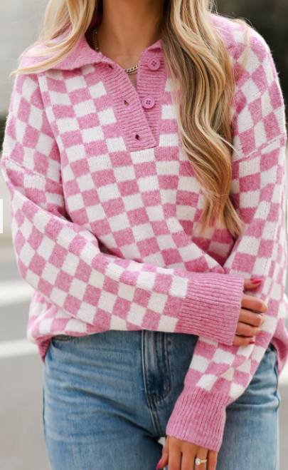 Pretty in Pink Checkered