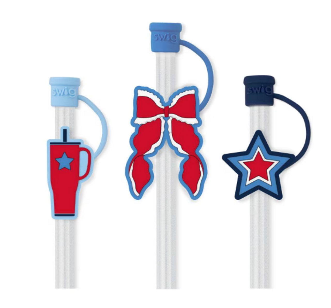 Miss Independence Straw Topper Set