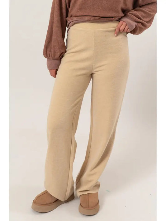 Cozy Straight-Leg Pants