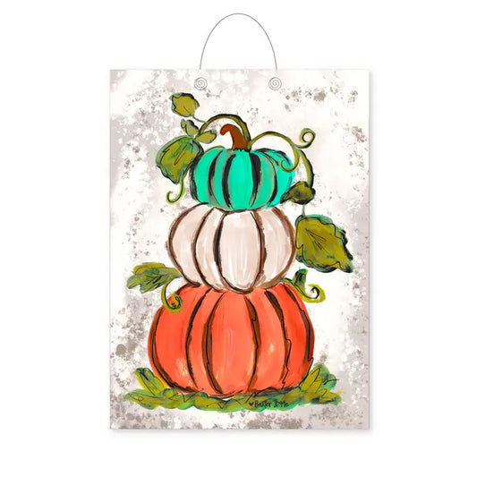 Tiered Pumpkin Sign