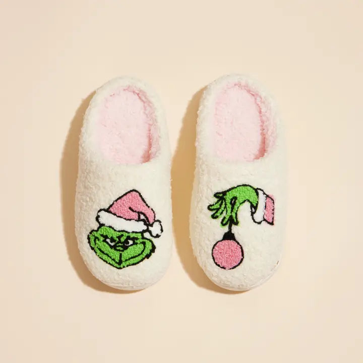 Christmas Monster Home Slippers - Kids