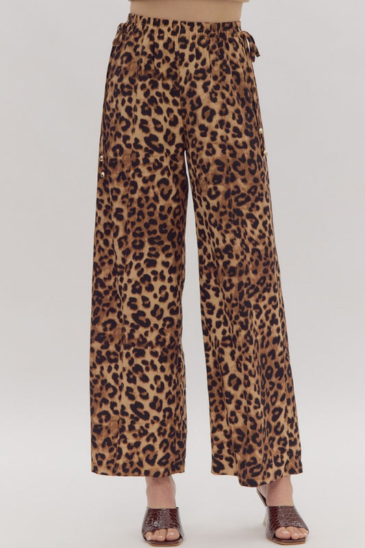 Leopard print high waisted bottoms