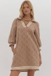 Taupe sweater dress