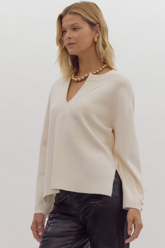 Classy Cream Sweater