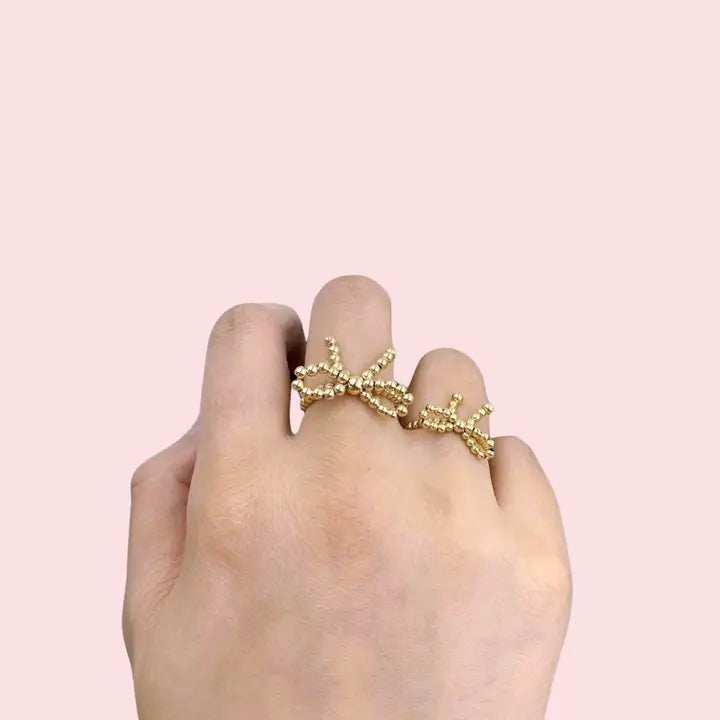 Gold Bow Ring